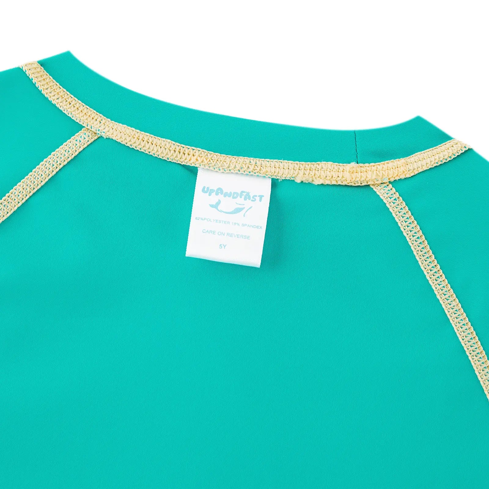 UPF 50+ Boy Rash Guard Set 2-piece Swimsuits-Green Dinosaur