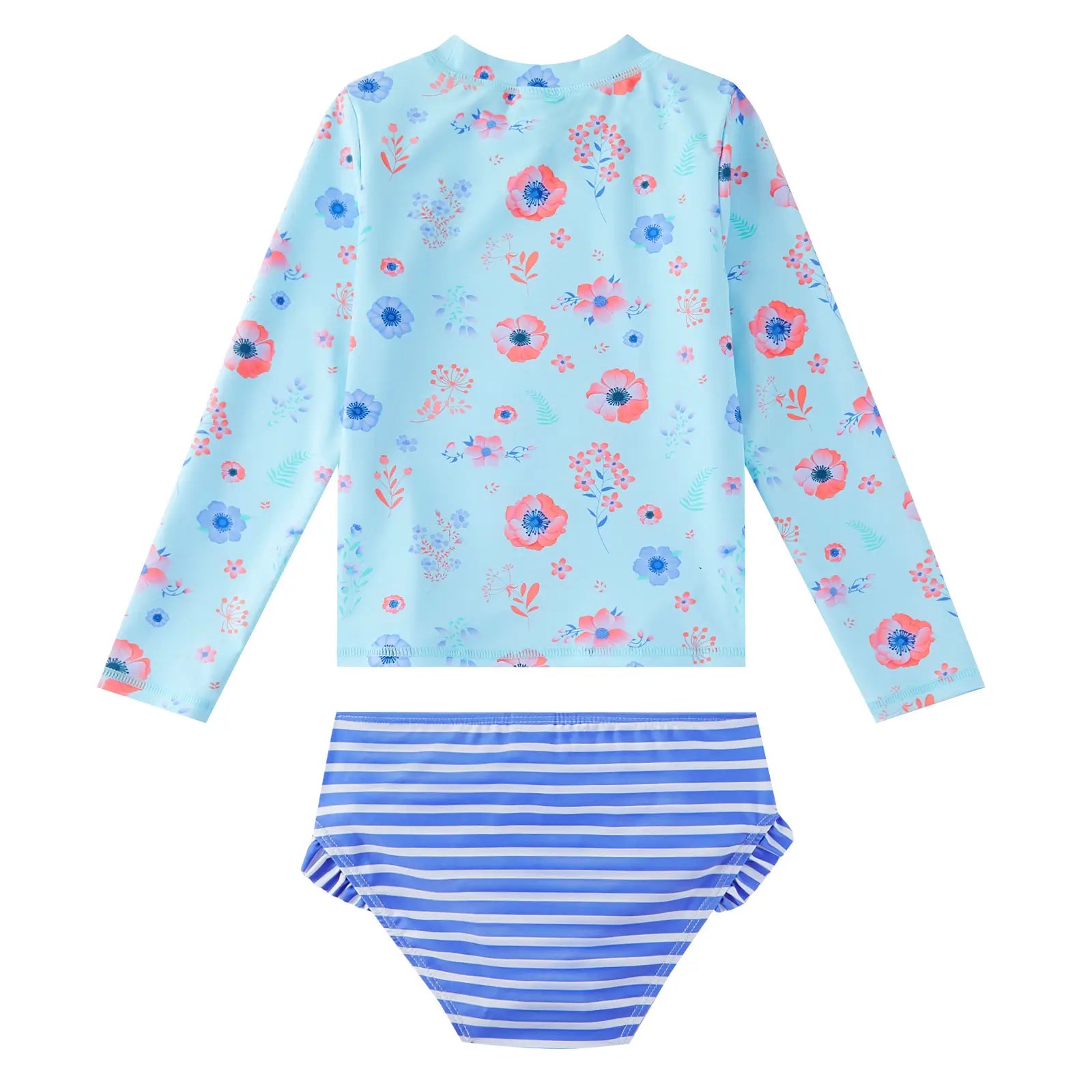 UPF 50+ Girl Rash Guard Set 2-piece Toddler Swimsuit