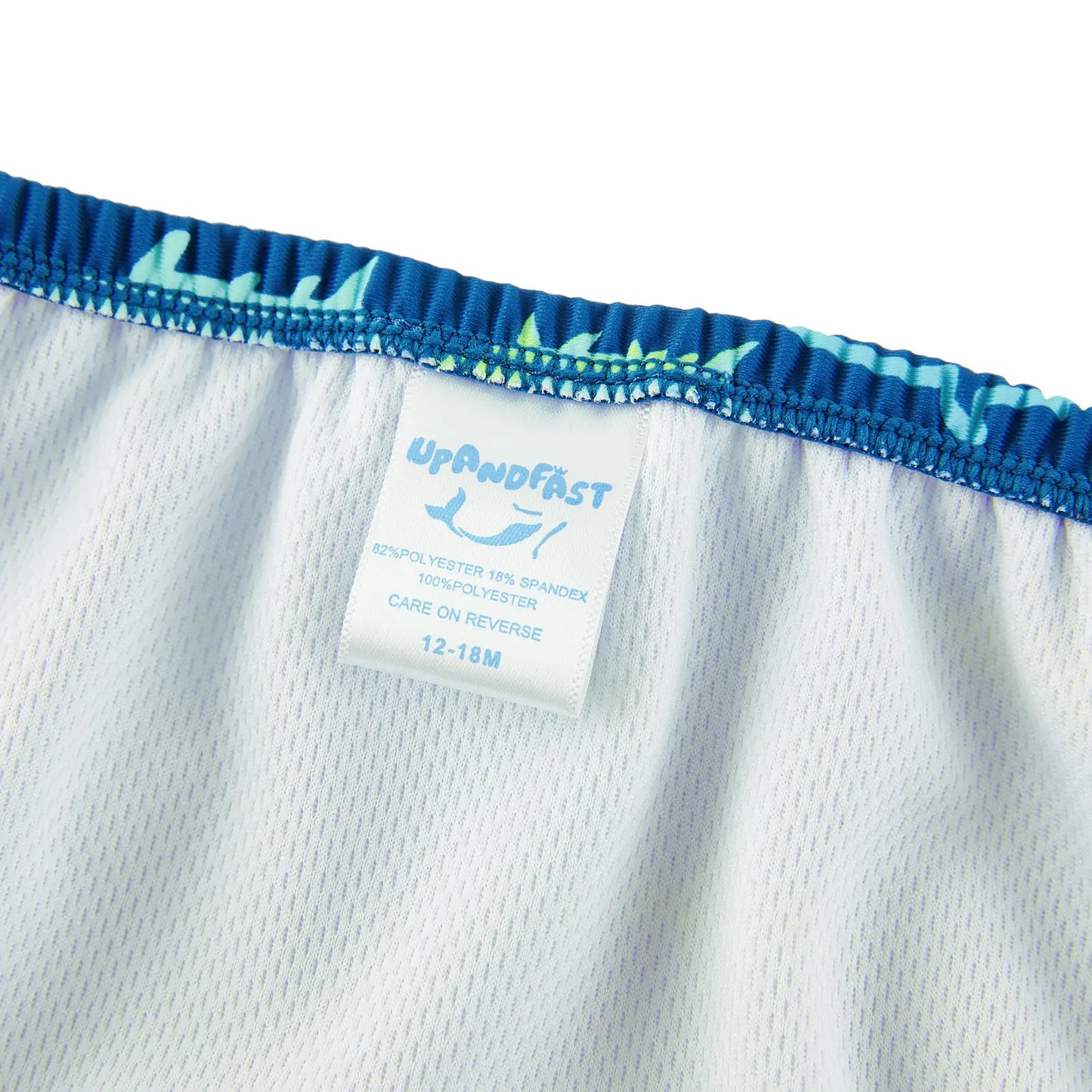 UPF 50+ Reusable Baby Boy Swim Diaper Contain Solid Waste-Green Shark