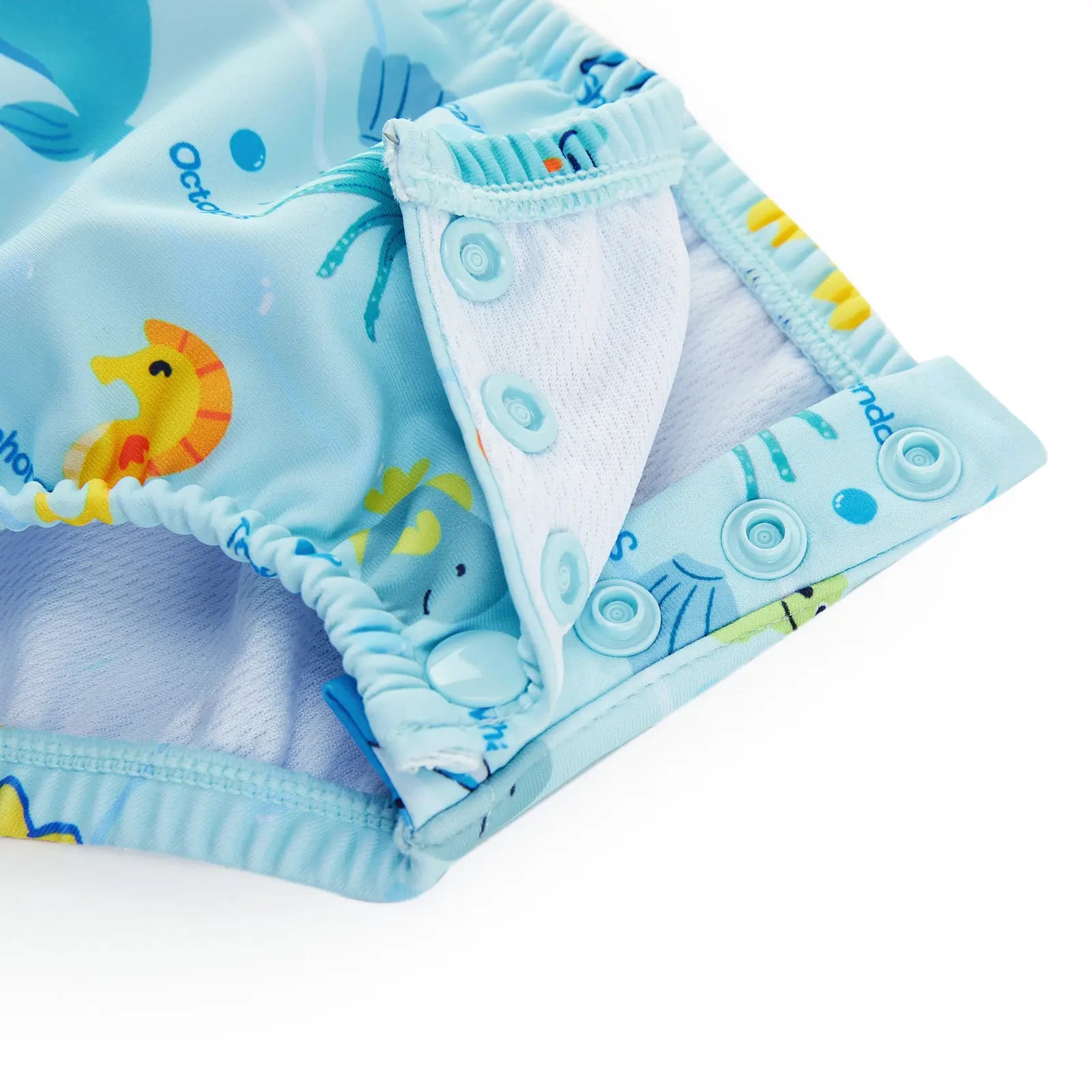 UPF 50+ Reusable Washable Baby Swim Diaper -Marine Life