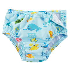 UPF 50+ Reusable Washable Baby Swim Diaper -Marine Life